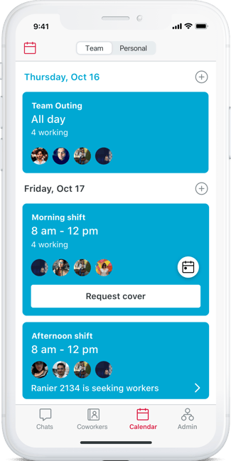 Calendar on phone