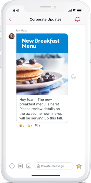 Crew app corporate update