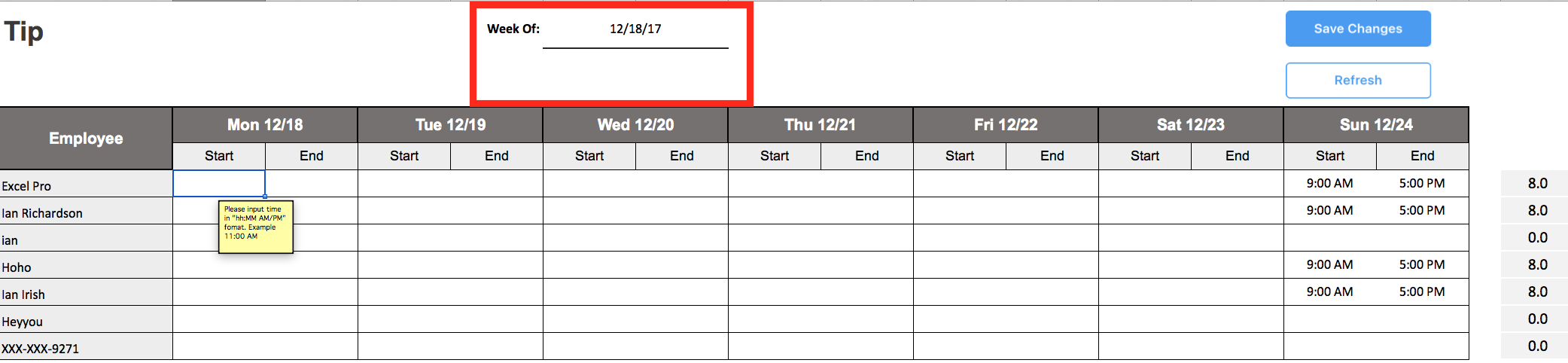 crew hours spreadsheet crew hours spreadsheet