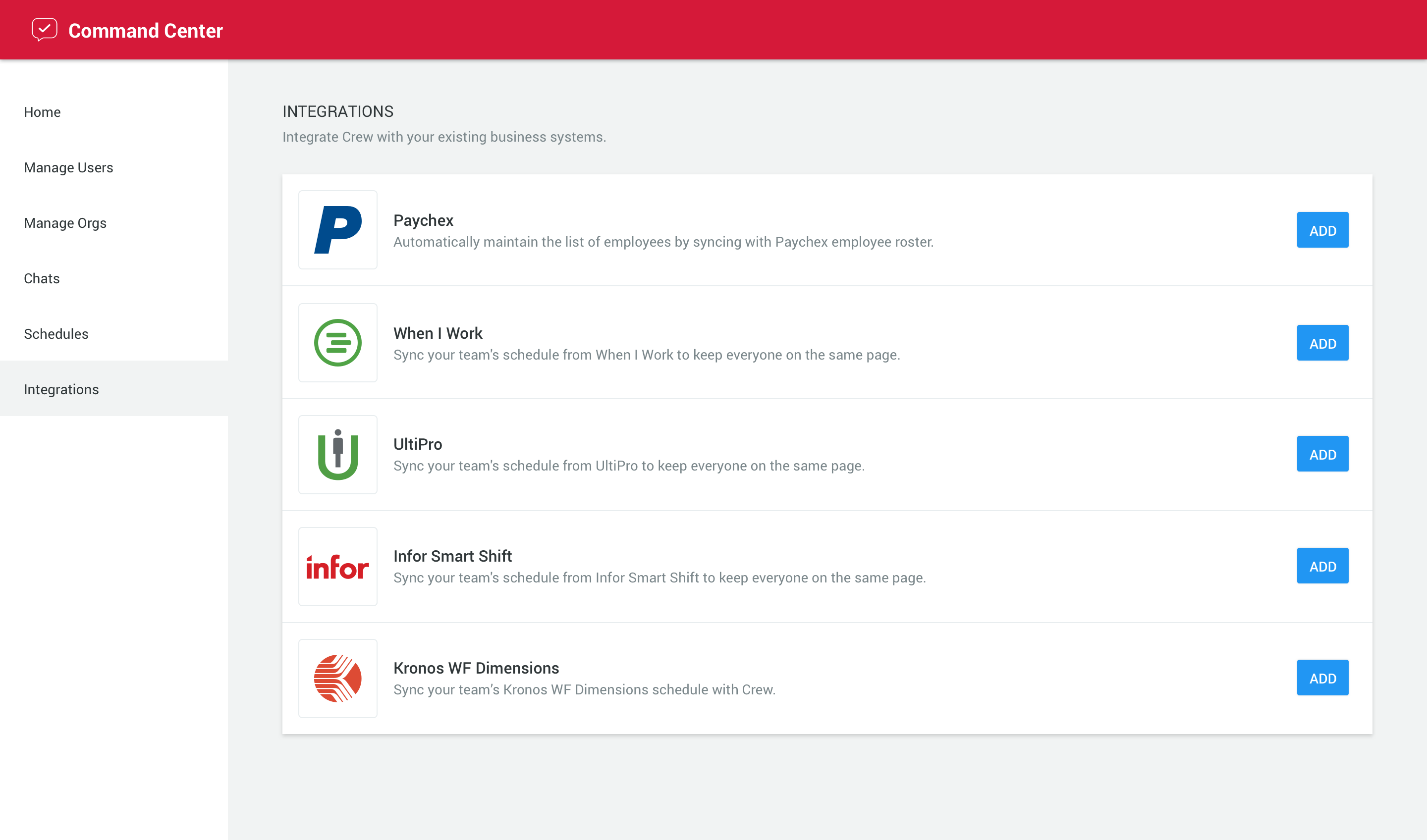 UKG Workforce Ready Integration Sync Your Schedule & Employee Roster